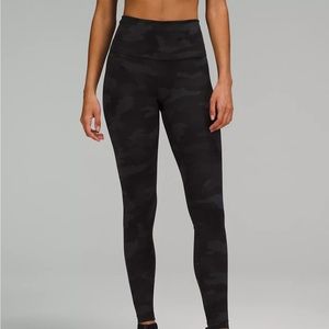 Lululemon Wunder Train Camo Leggings